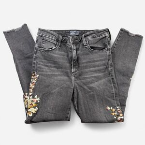 Abercrombie-fitch Women's Black and Grey Jeans